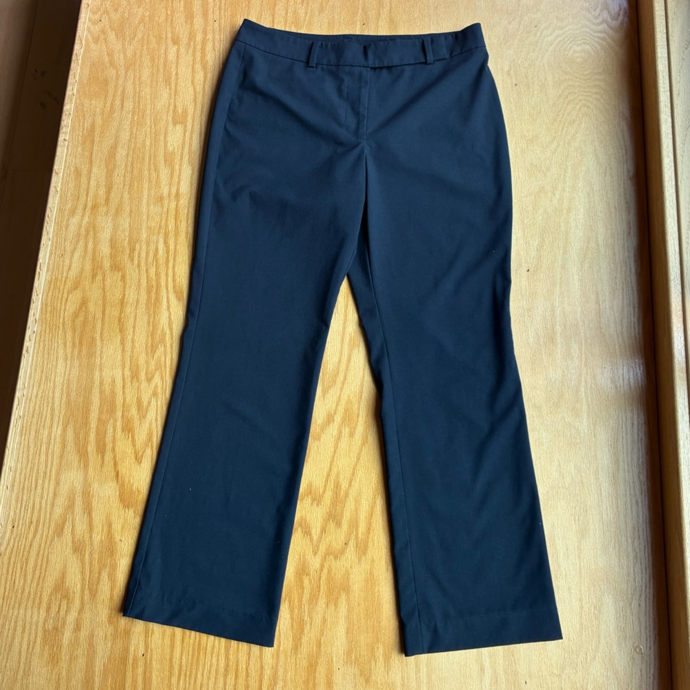 Ann Taylor signature navy blue dress pants *hemmed* (8P)